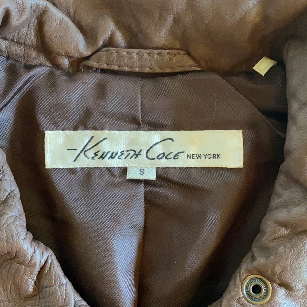 Kenneth Cole genuine leather jacket - Picture 3 of 8